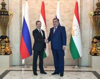 President Emomali Rahmon held talks with Prime Minister of the Russian Federation Dmitry Medvedev
