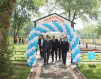 Строительство двух спортивных площадок по инициативе Министерства здравоохранения и социальной защиты населения Республики Таджикистана