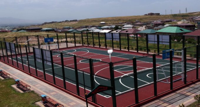 Бунёди ду майдончаи варзишӣ аз ҷониби Вазорати тандурустӣ ва ҳифзи иҷтимоии аҳолии Ҷумҳурии Тоҷикистон