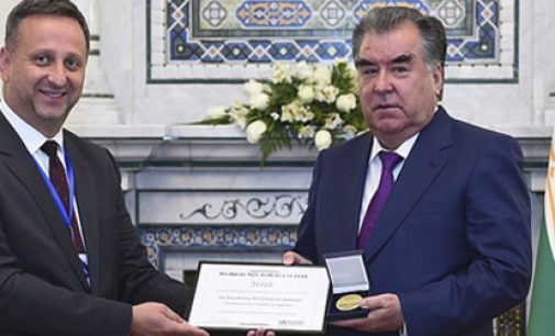 SERVICE CEREMONY OF THE “MEDAL OF THE WORLD HEALTH ORGANIZATION” TO THE LEADER OF THE NATION, EMOMALI RAHMON, IN CONNECTION WITH THE WORLD DAY FOR FIGHTING AGAINST TOBACCO