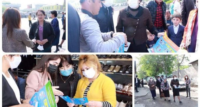 «Худро аз сирояти коронавирус ҳифз намоед!»-таҳти ин унвон дар Хуҷанд аксия доир гардид