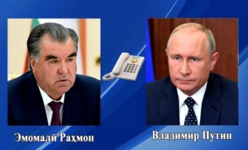 President Emomali Rahmon Had a Telephone Conversation with the Russian President Vladimir Putin