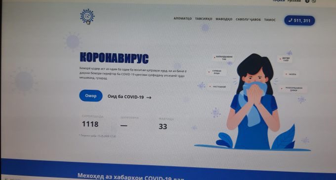 Сомонаи covid.tj фаъол гардид