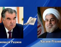 President of Tajikistan Had a Telephone Conversation with His Iranian Counterpart