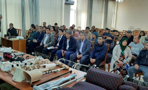 «Корвони хизматрасонии тавонбахшӣ, воситаҳои ёрирасон ва муоинаи маъюбон” дар ноҳияҳои Қубодиён ва Шаҳритус