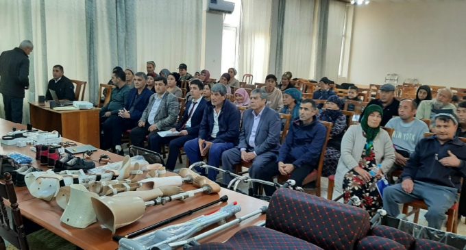 «Корвони хизматрасонии тавонбахшӣ, воситаҳои ёрирасон ва муоинаи маъюбон” дар ноҳияҳои Қубодиён ва Шаҳритус