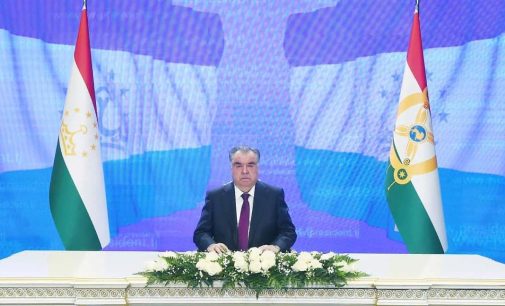 ПАЁМИ ШОДБОШИИ Пешвои миллат Эмомалӣ Раҳмон ба муносибати Рӯзи Парчами давлатӣ