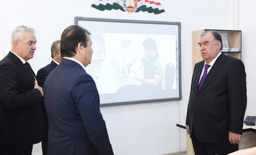 Лидер нации Эмомали Рахмон сдал в эксплуатацию негосударственное образовательное учреждение «Медико-социальный колледж Шахритусского района»