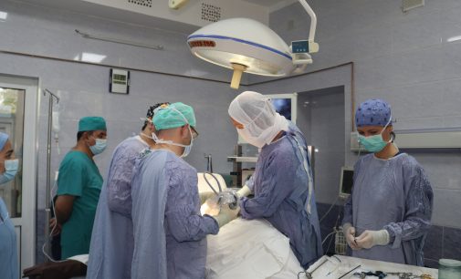 ВПЕРВЫЕ В ТАДЖИКИСТАНЕ.  Разрезы лёгких были выполнены методом видеоторакоскопии