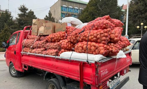 Суғд: Тақдими маводи хӯрока аз номи вазорат ба қисми ҳарбии 3501-и Қушунҳои дохилии ВКД