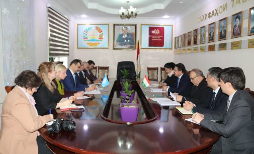 Встреча Джамолиддина Абдуллозада с представителем ВОЗ Павелом Урсу