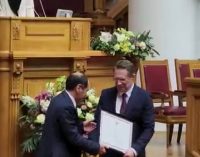 Minister Jamoliddin Abdullozoda Awarded with the Certificate of Appreciation of the Russian Ministry of Health