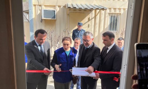 Церемония открытия нового здания санитарно-карантинного пункта (СКП) на пункте въезда «Рузвай» на границе с Афганистаном