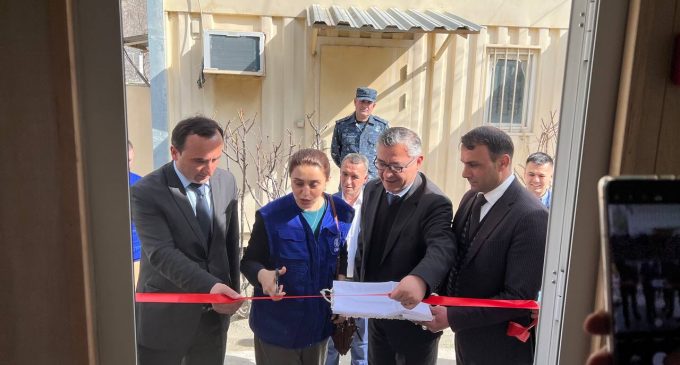 Церемония открытия нового здания санитарно-карантинного пункта (СКП) на пункте въезда «Рузвай» на границе с Афганистаном