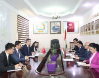 Мулоқоти Ҷамолиддин Абдуллозода бо Сафири Ҷумҳурии Туркия дар Ҷумҳурии Тоҷикистон Умур Аҷар