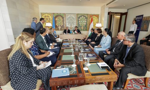 Мулоқоти Ҷамолиддин Абдуллозода бо директори минтақавии Дафтари ТУТ оид ба кишварҳои Аврупо Ҳанс Клюге