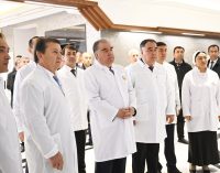 Сарвари давлат Эмомалӣ Раҳмон дар шаҳри Хуҷанд Маркази тибби байналмилалии «Мармед»-ро ба истифода доданд