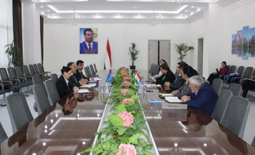 Meeting of Jamoliddin Abdullozoda with Adham Musallam