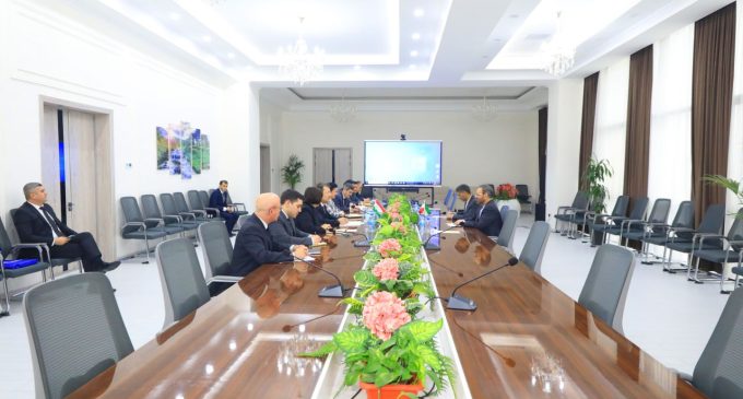 Meeting of Jamaliddin Abdullozoda with the Ambassador of Iran to Tajikistan Alireza Haghighian