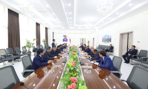 Meeting of Jamoliddin Abdullozoda with representatives of the Health Commission of the Chinese Xinjiang Uyghur Autonomous Region