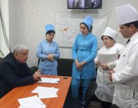 Боздиди Абдухолиқ Амирзода аз марказҳои саломатии шаҳри Хуҷанд