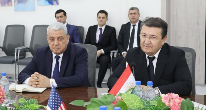 Meeting of Jamoliddin Abdullozoda with the U.S. Ambassador to Tajikistan Manuel Micaller