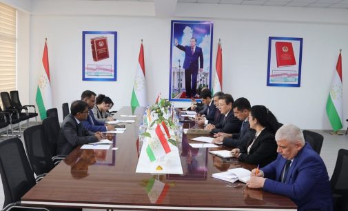 Meeting of Jamoliddin Abdullozoda with Indian Ambassador to Tajikistan Rajesh Uki