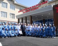 Лидер нации Эмомали Рахмон в Нуреке открыл здание Центральной больницы после ремонта и реконструкции